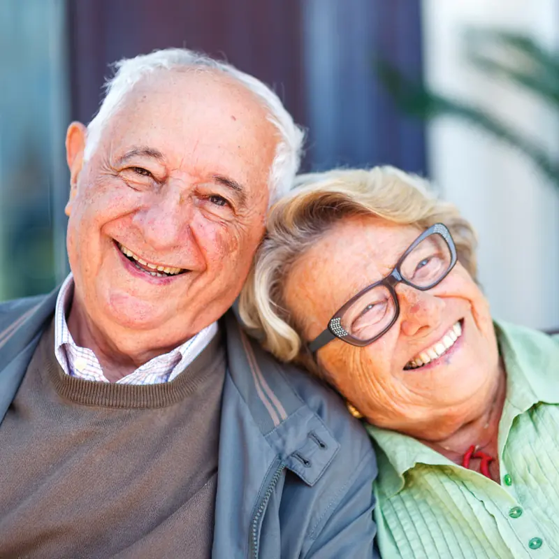 Smiling dental patients